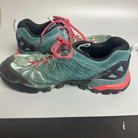 Merrell Capra womans size 10 Dragon fly/Teal Trail hiking/walking shoes J32456 - Picture 4 of 7